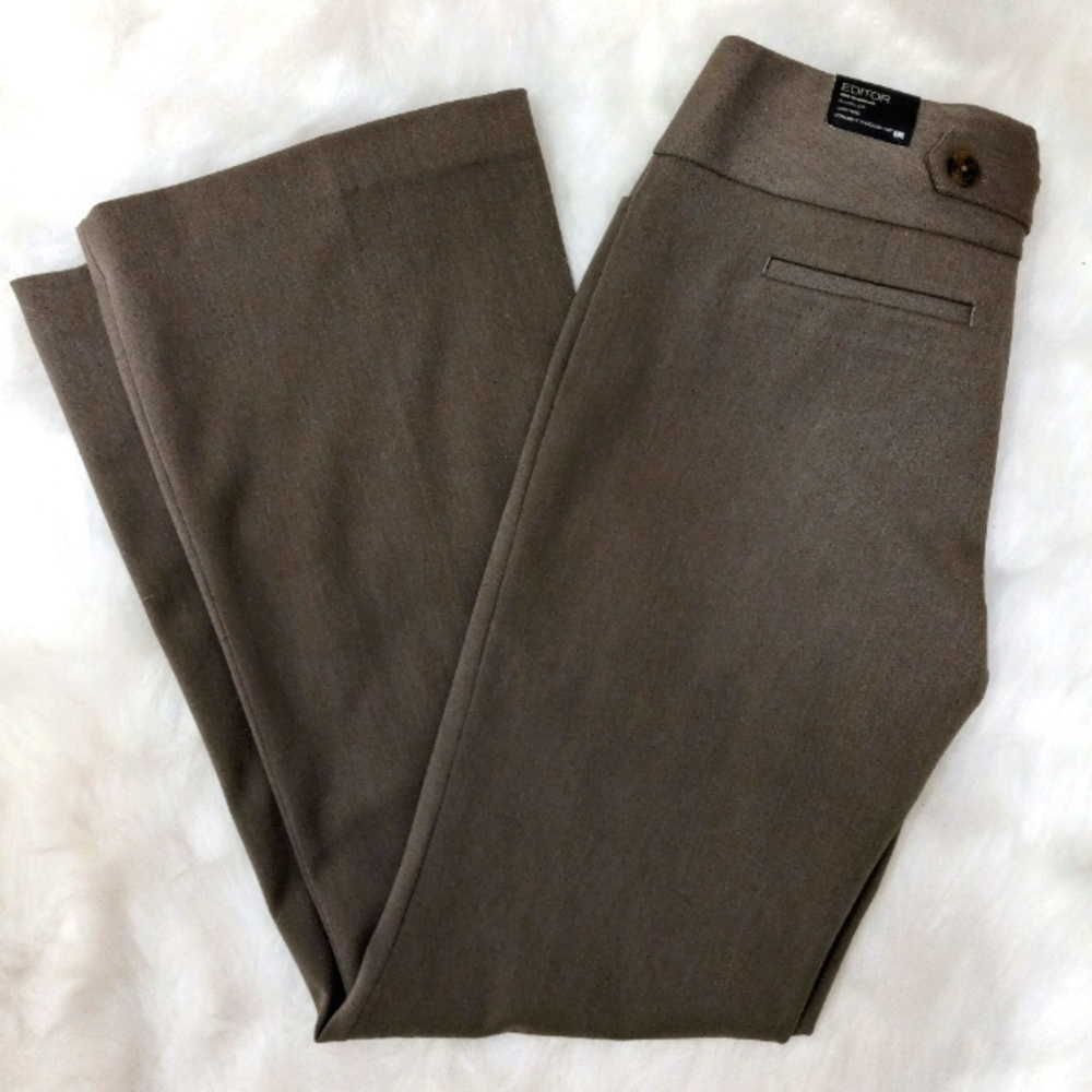 Express Editor Wide Flare Dress Pants Size 6 Regular